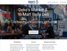 Tablet Screenshot of dekesmarket.com